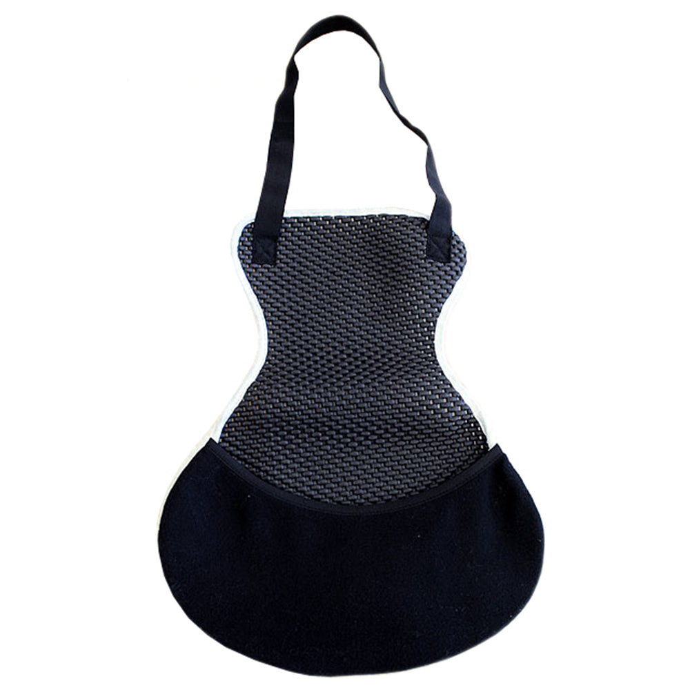 Fleece Saddle Seat Cover White With Black Neoprene Back Hilason