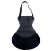 Fleece Saddle Seat Cover White With Black Neoprene Back Hilason