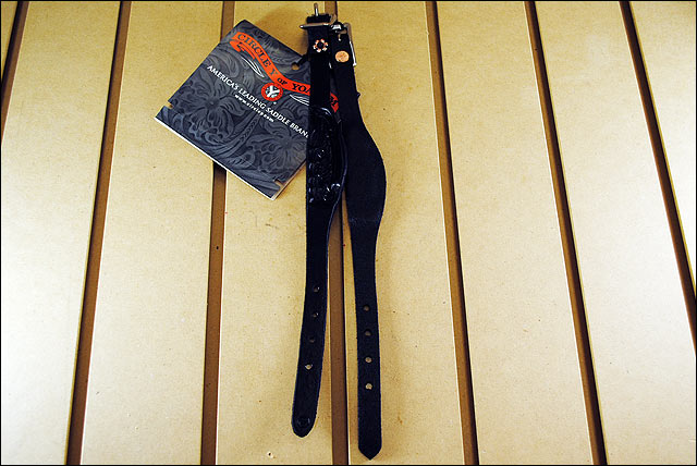 1/2" Circle Y Horse Tack Leather Flared Hobble Straps Black