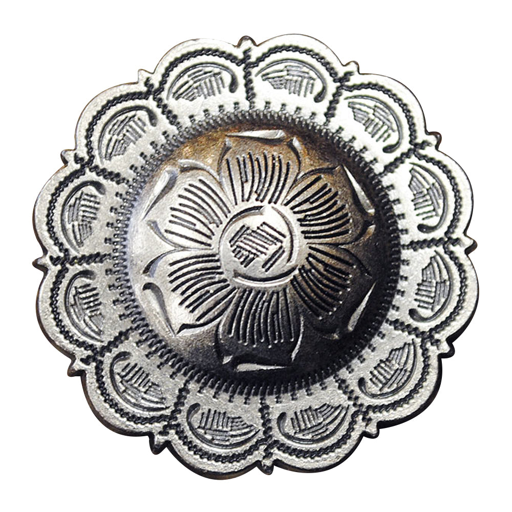 HILASON Western Screw Back Concho Floral Carved Saddle Bling Cowgirl | Belt Slotted Conchos