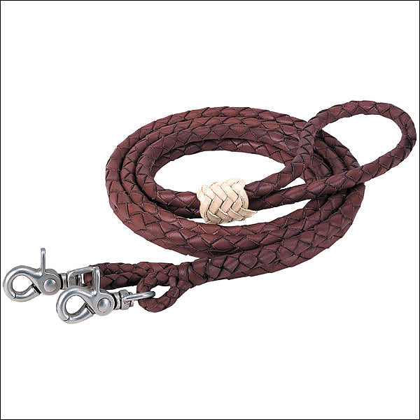 Weaver Leather Tack Round Braided Latigo Roper Horse Rein