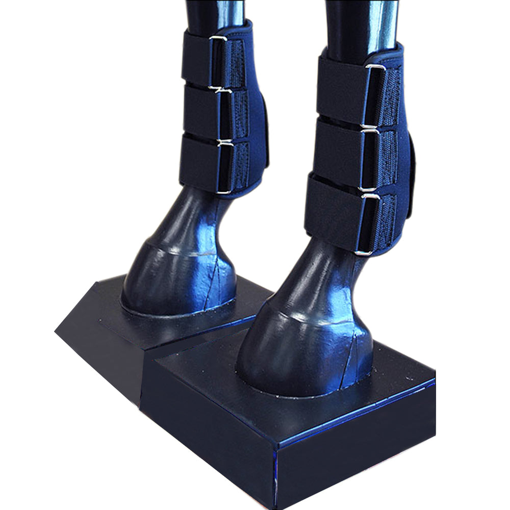 Hilason Western Horse Tack Leg Protection Deluxe Skid Bootsblack