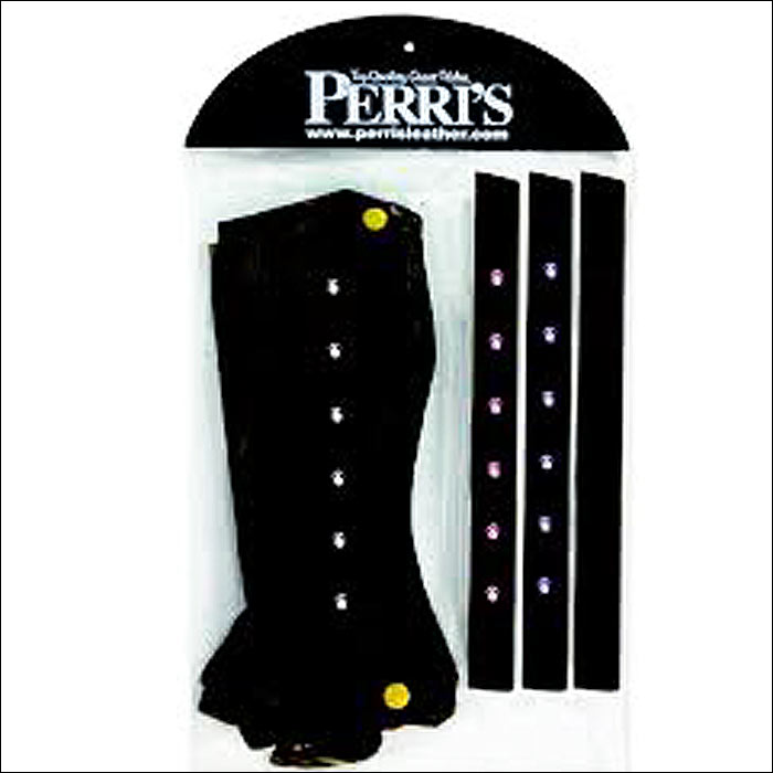 Perris Medium Black Pony Palooza Bling Zipper Child Half Chaps Combo