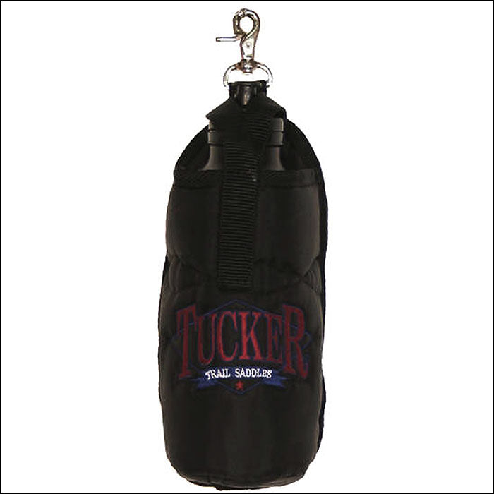 Tucker Black 420D Nylon Water Bottle Carrier W/ Bottle Horse Trail Riding