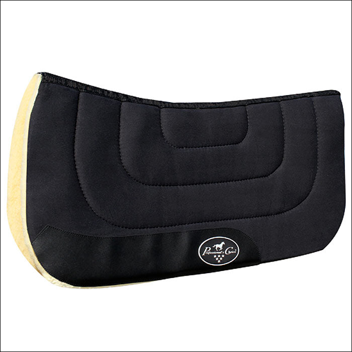 31X32 Professional Choice Horse Saddle Pad 600D Contoured Leather Tan