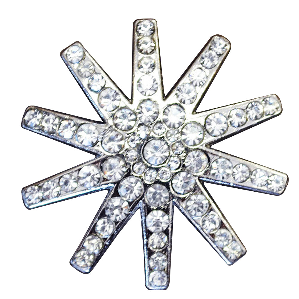 HILASON Western Screw Back Concho Clear Spur Bling Headstall Tack Cowgirl | Belt Slotted Conchos