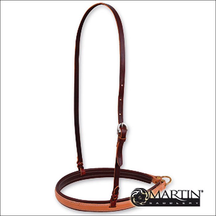 Classic Equine Latigo Lined Natural Leather Horse Noseband