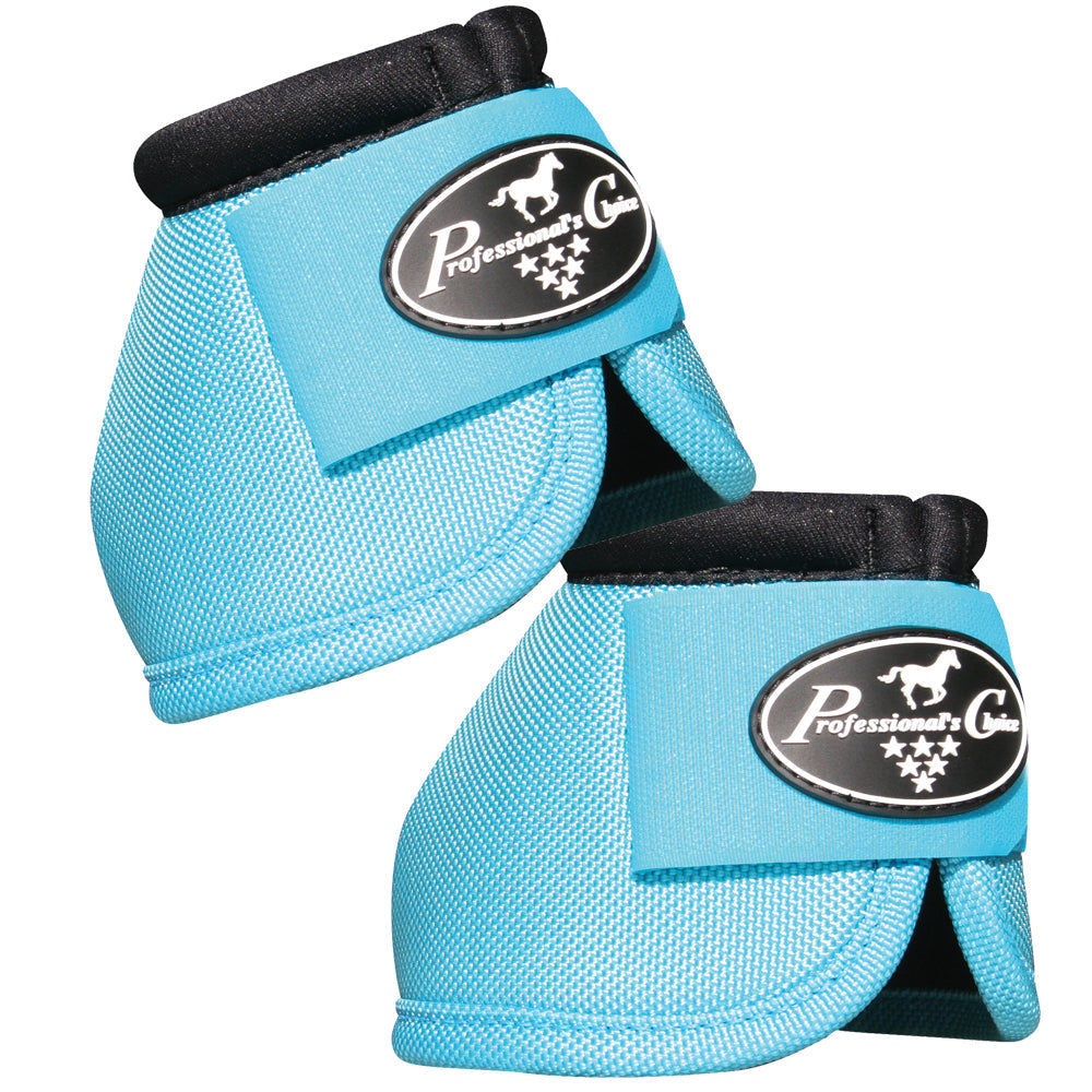 Medium Professional Choice Tack Ballistic Overreach Horse Bell Boots Turquoise