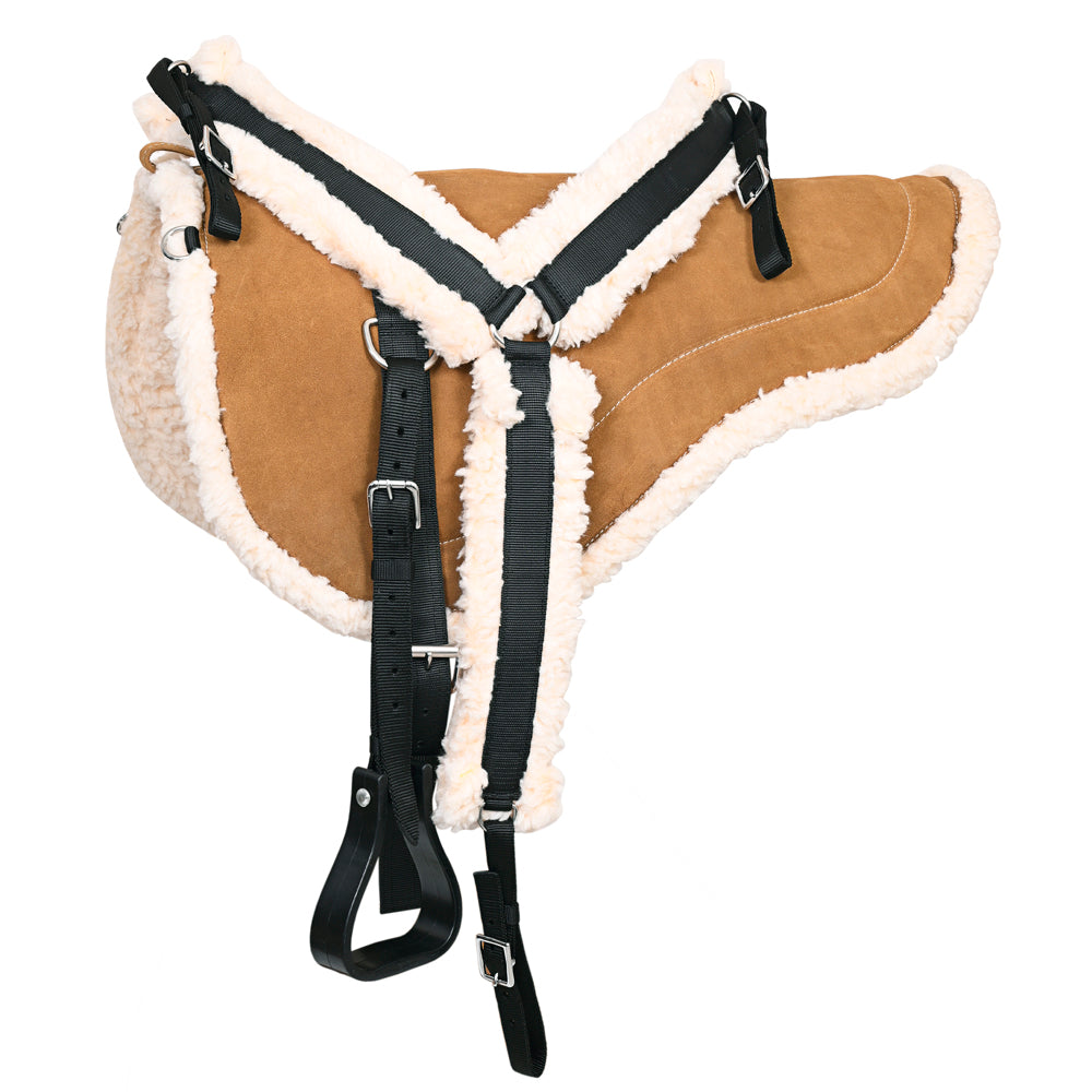 HILASON Western Regular Size Bareback Pad | Breast Collar and Girth Saddle Pads Baretek Riding for Horses