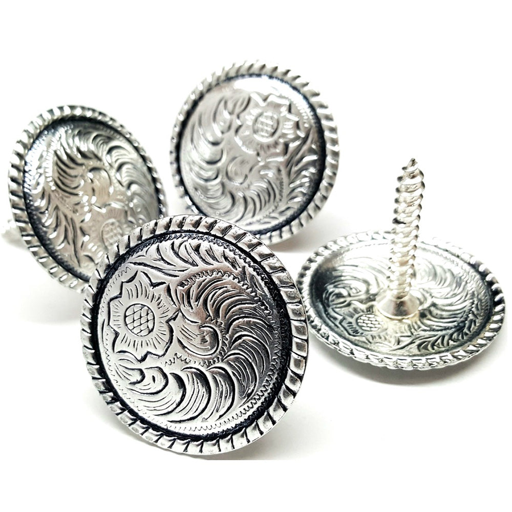 Hilason Western Tack Tackxas Seal Concho Round Shape Brass Plated