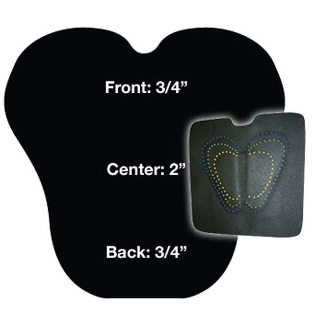 Classic Equine Horse Tack We Shaped Western Swayback Cushion Black