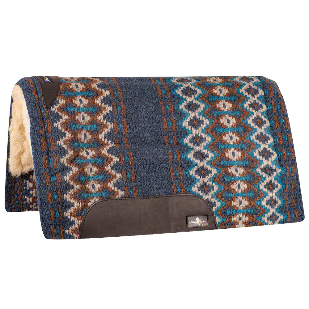 34 In X 38 Classic Equine 1 Inch Thick Sensorflex Wool Straight Top Saddle Pad