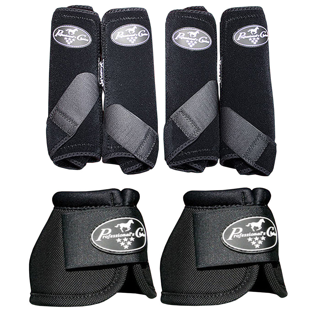 F43B Black Small Professional Choice Smb3 Sports Medicine Horse Boots Bells