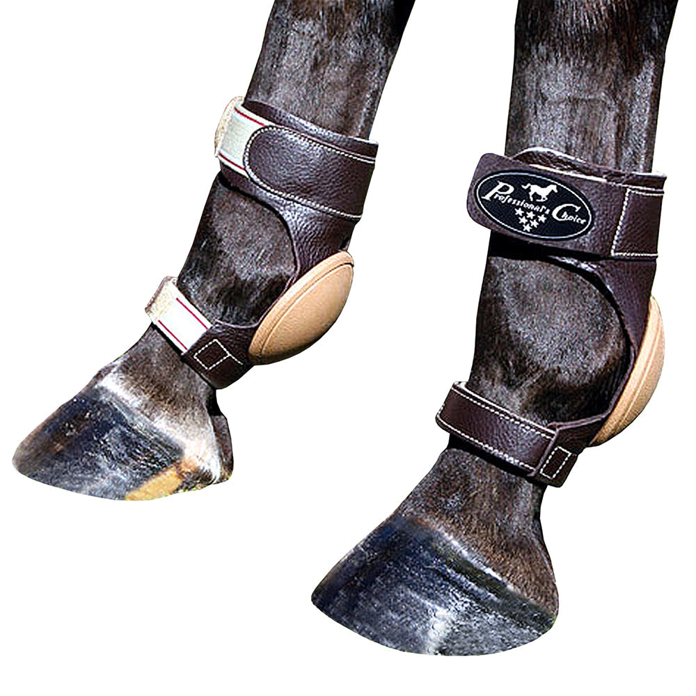Professionals Choice Leather Skid Horse Reining Roping Leg Boots Pairs
