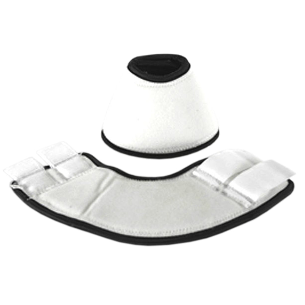 New Hilason Medium White Western Horse Tack No-Turn Bell Boot