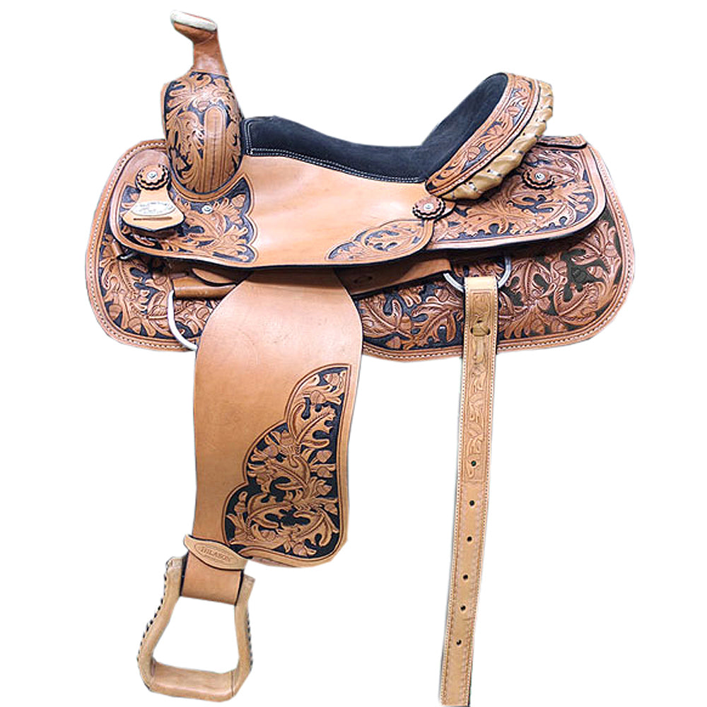 Western Horse Saddle American Leather Cowboy Trail Ranch Roping Hilason