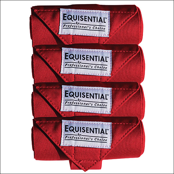 Professionals Choice Horse Equisential Standing Bandages Leg Set Of 4 Crimson