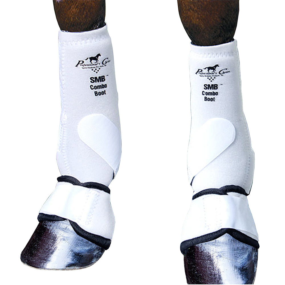 Professionals Choice Equine Smb Combo Front Boot, Pair (Medium, White)