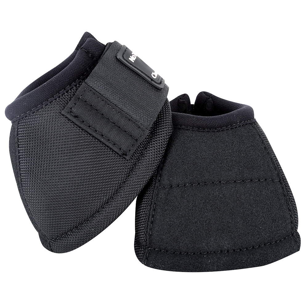 S M L Classic Equine Western Horse Kevlar No Turn Bell Boot Pair Black