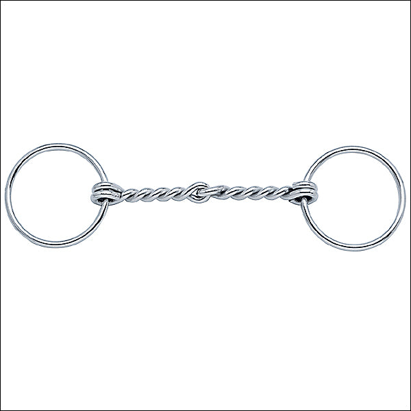 Weaver Draft Horse Bit 6 Inch Single Twisted Wire Snaffle Mouth