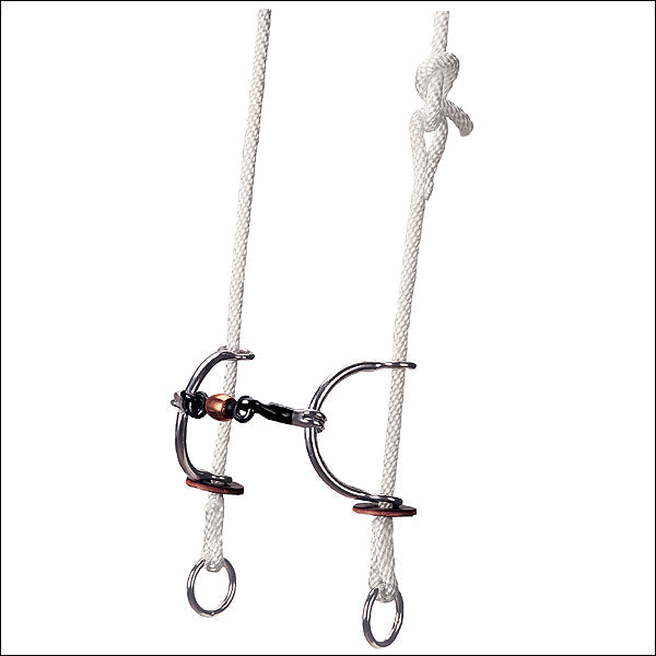 Weaver Leather Gag Bridle With Sweet Iron Copper Roller Mouth Sliding Horse Bit