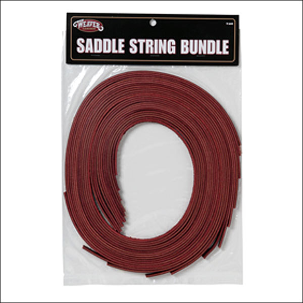 30-1752 Weaver Leather Burgundy Latigo Tack Horse Saddle String Bundle