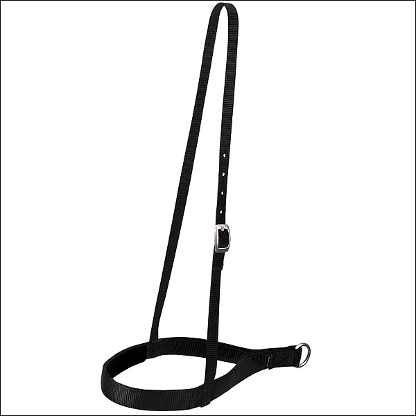 Black Weaver Western Tack Nylon Horse Noseband Nickel Plated Hardware