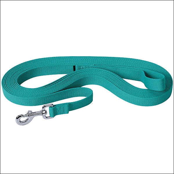 Turquoise Weaver Tack Horse Flat Cotton Lunge Line With Nickel Plated 225 Snap