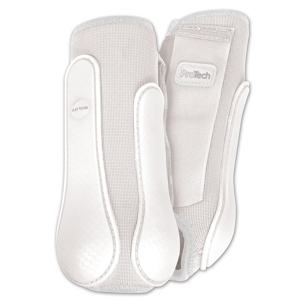 Large Classic Rope Company Horse Boots Pro Tech Front White