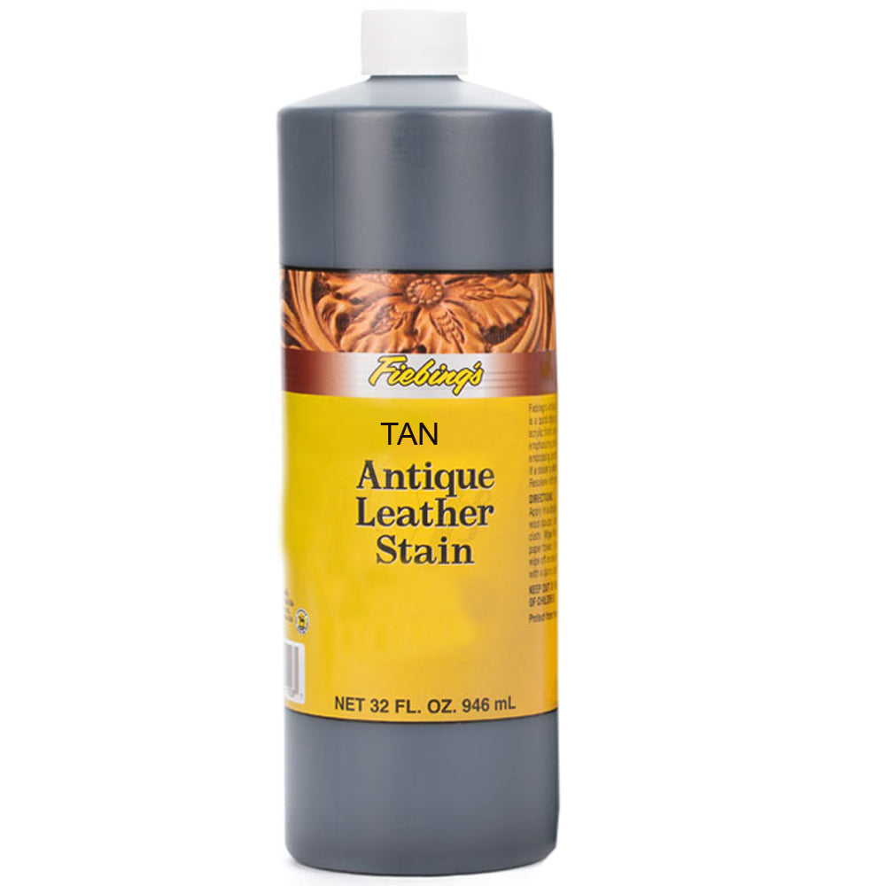 Fiebing'S Acrylic Antique Leather Stain Tan 32 Ounce