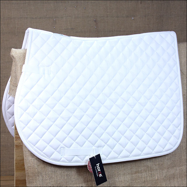 Pony White Horze Chooze Allround Horse Cotton English Saddle Foam Polyfill Pad