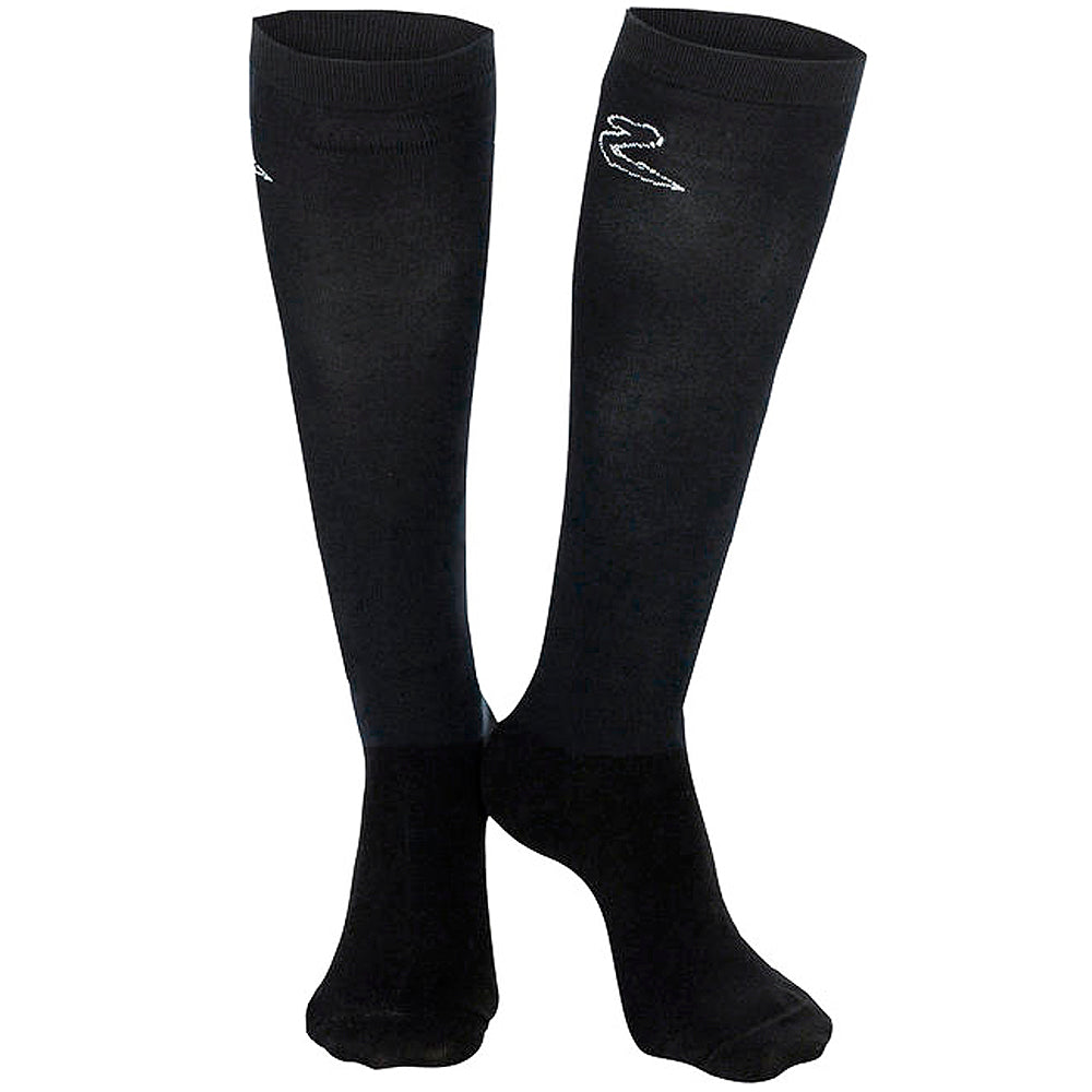 Horze Competition Socks, 2 Pack Black 10-12
