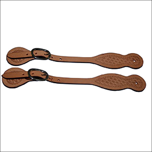 U-180062 Hilason Russet Leather Spur Strap 5/8In Skirt Western Cowboy