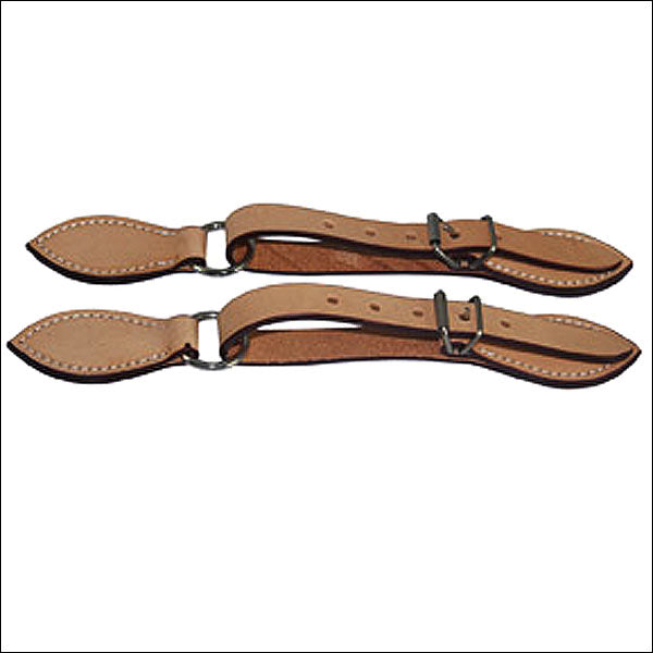180052 Hilason Russet Leather Spur Strap 5/8In Skirt