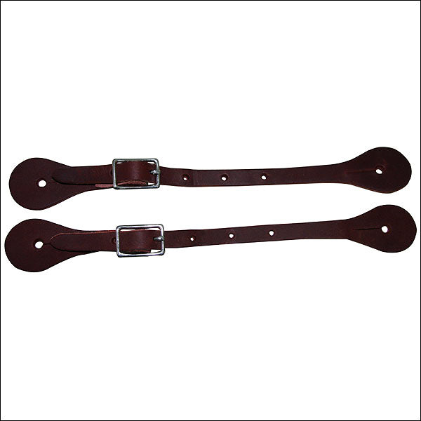 Hilason Burgundy Latigo Leather Kid Spur Straps Western Tack