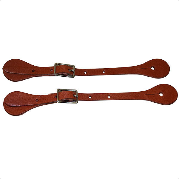 Hilason Dark Tan Latigo Leather Kid Spur Straps Western Tack