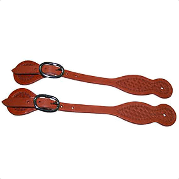 180069 Hilason Honey Leather Spur Strap 5/8In Skirt Western Cowboy