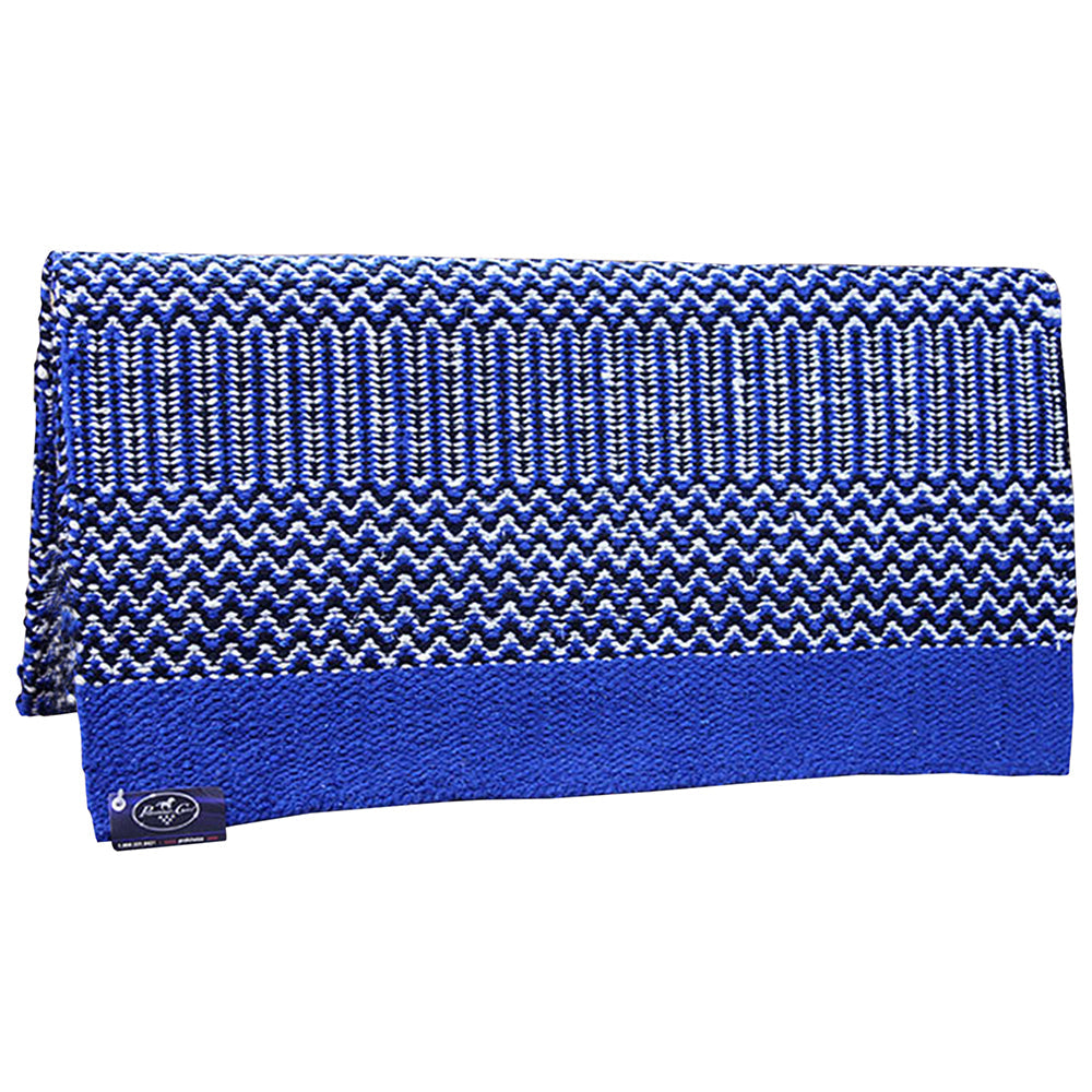 Royal Black Professional Choice Double Weave Navajo Wool Horse Saddle Blanket