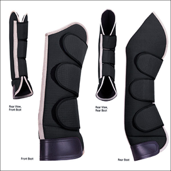 LARGE SHIPPING BOOTS, BLACK