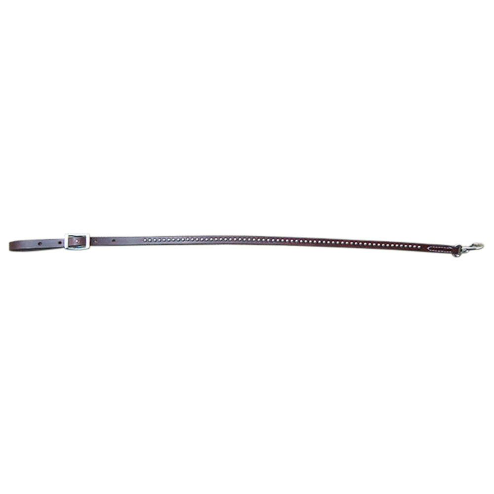 HILASON 28 Inch Western Horse Roping Tie Down Strap Snap Tan Silver Spot| | Leather ties straps for horses