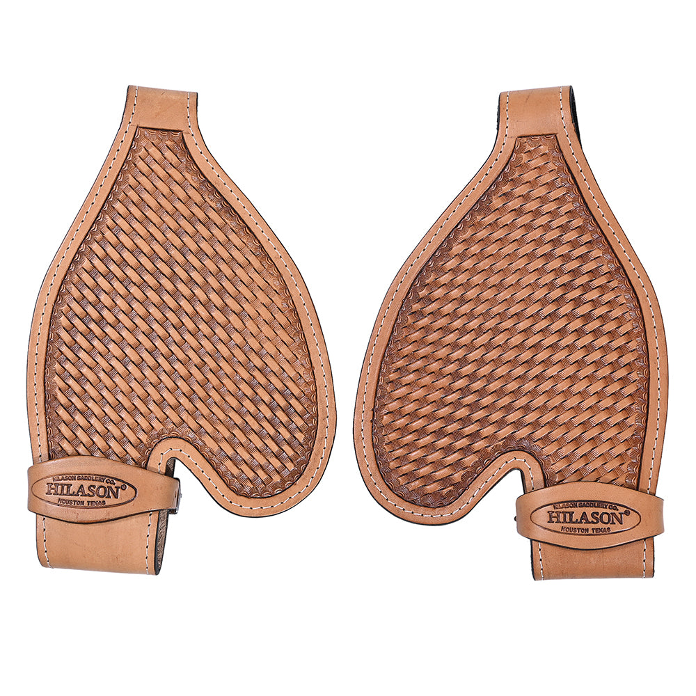 HILASON Replacement Youth Fenders Short Western Saddle Light Tan | Leather Fender | Fender saddles | Saddle Fenders Replacement | Saddle Leather Fender| Fender for Horse Saddle