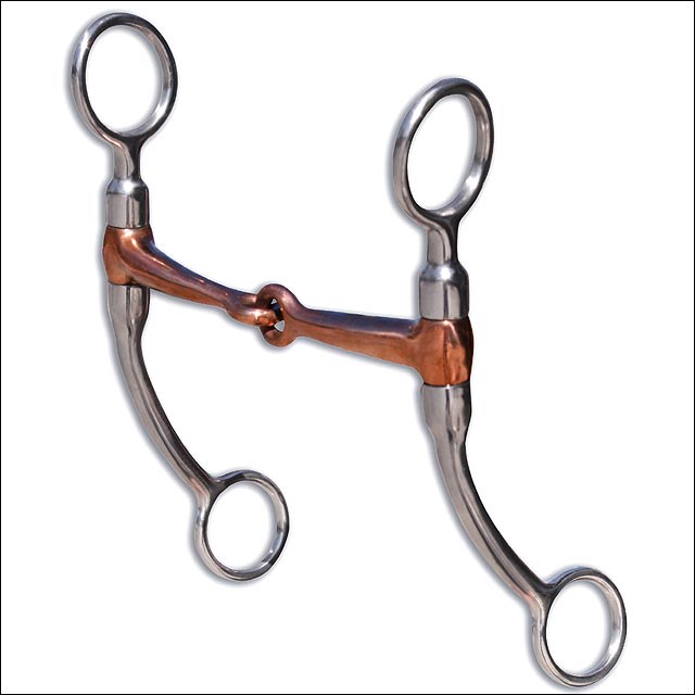 Professional Choice Bob Avila Copper Western Snaffle Horse Mouth Bit