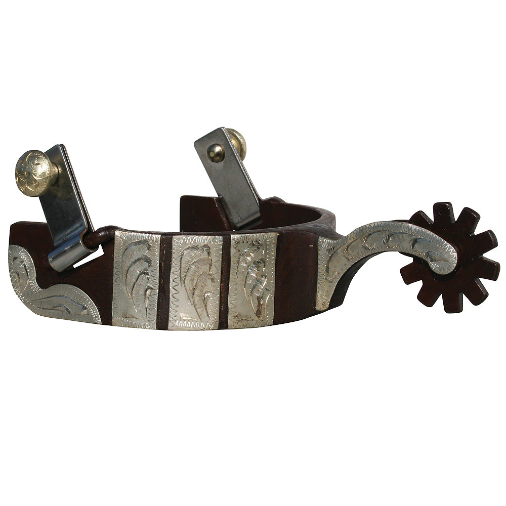 Professional Choice Bob Avila Medium Shank Silver Western Horse Tack Spurs