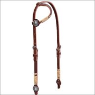 3/4In Flat Single Rein Gn W/Chr