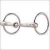 Hilason Nickel Plated Malleable Iron Pony Ring Snaffle Mouth Horse Bit