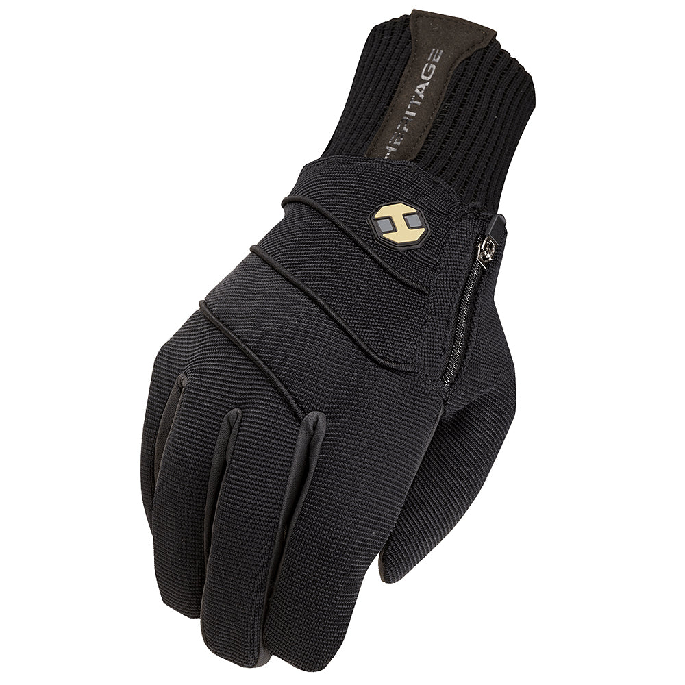 Size 05 Heritage Extreme Winter Horse Riding Equestrian Glove Black