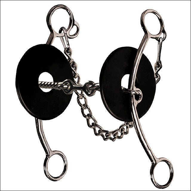 Professional Choice Brittany Lifter Three Piece Twisted Wire Snaffle Horse Bit
