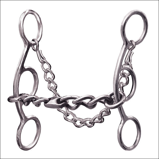 Professional Choice Tack Horse Futurity Bit 5.5" Chain Shank Mouth