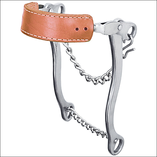 Weaver Leather Aluminum Hackamore Horse Bit With Flat Noseband