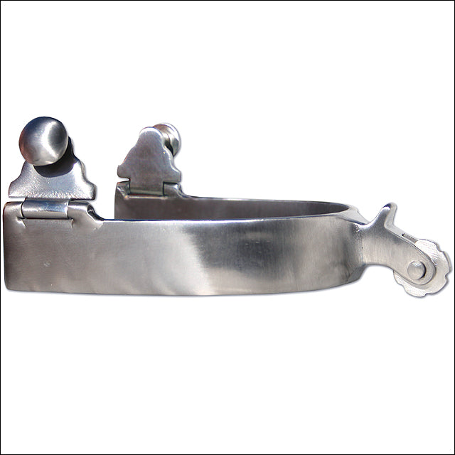 Professional Choice Horse Tack Polished Steel Short Shank Spur Chap Guard